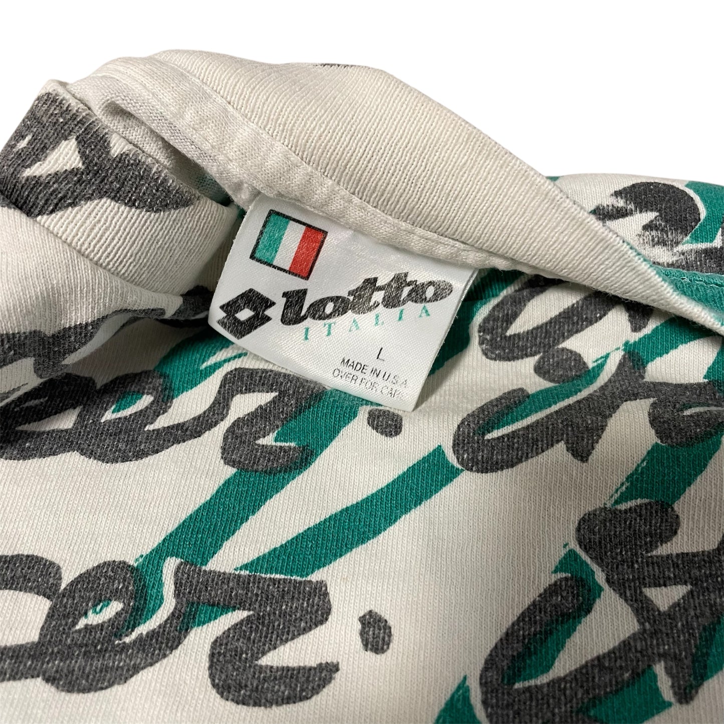 Lotto Soccer Calcio Cursive All Over Print T Shirt