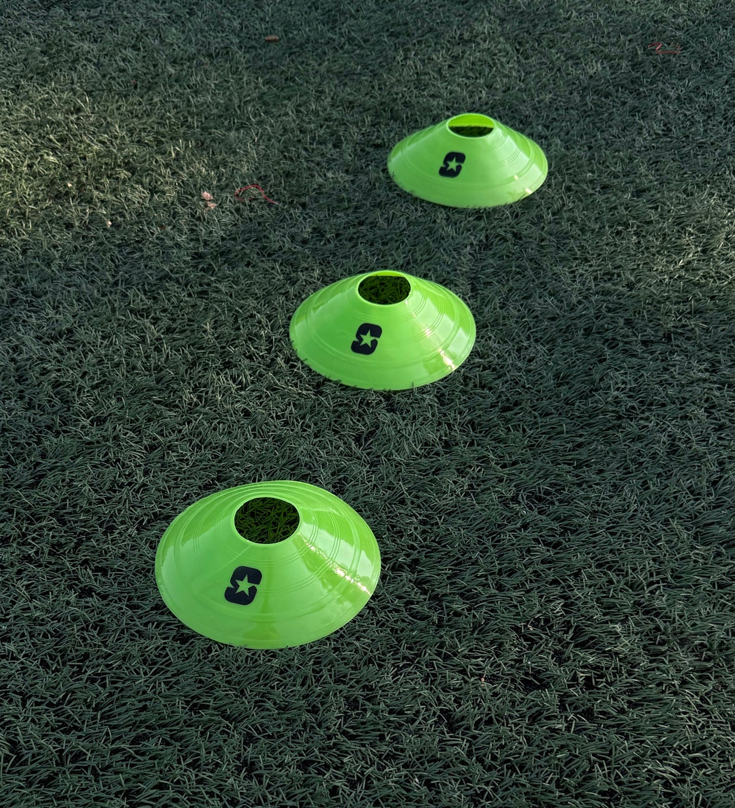 STRDA Green Low-Profile Training Cones Set of 20