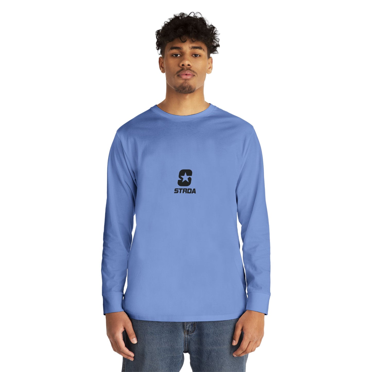 Full Logo Long Sleeve Crewneck T Shirt