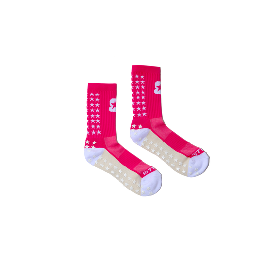 Pink STRDA STAR Grip Socks