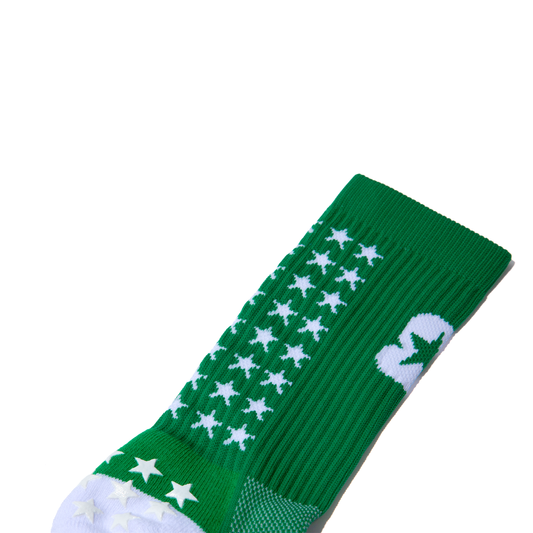 Green STRDA STAR Grip Socks
