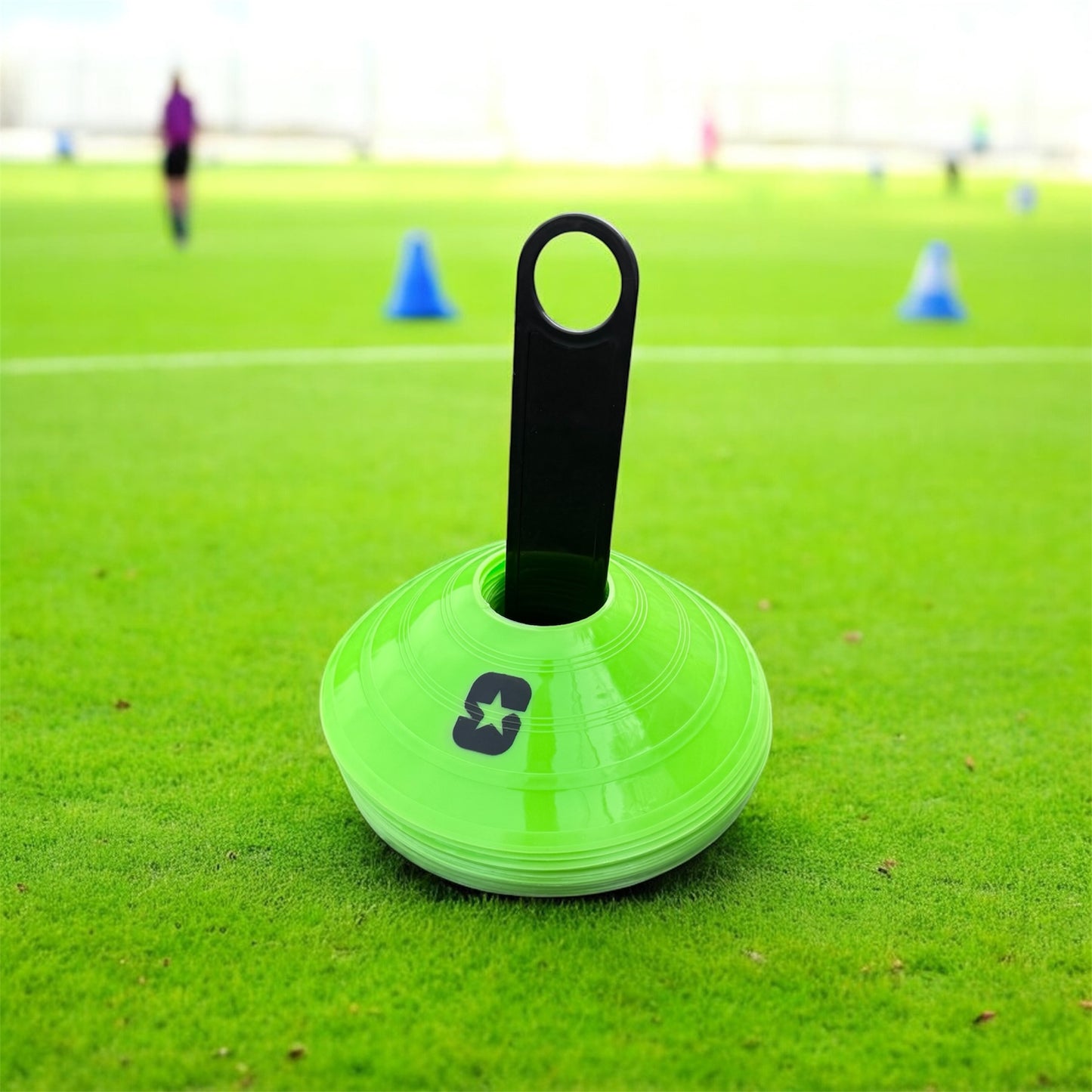 STRDA Green Low-Profile Training Cones Set of 20