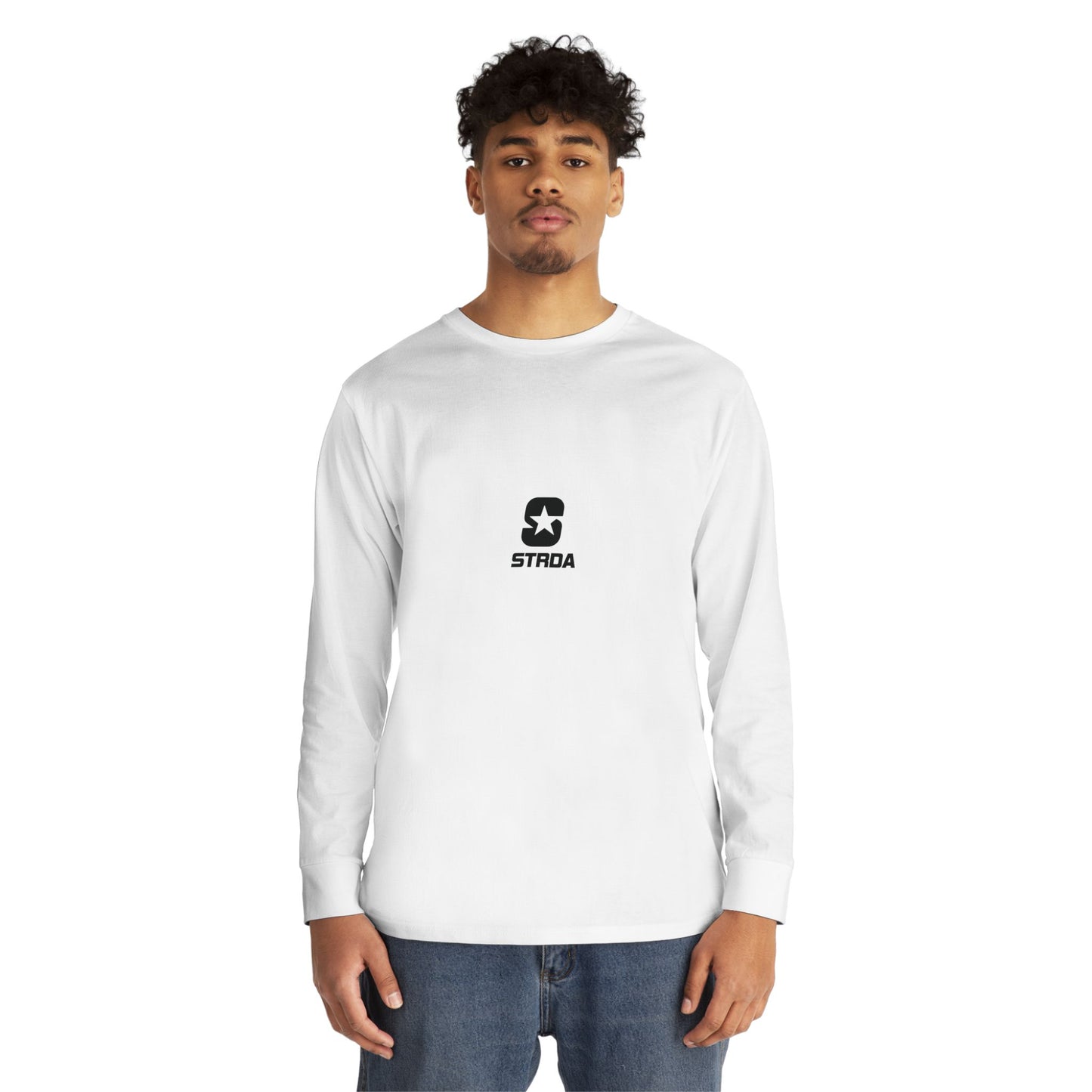 Full Logo Long Sleeve Crewneck T Shirt