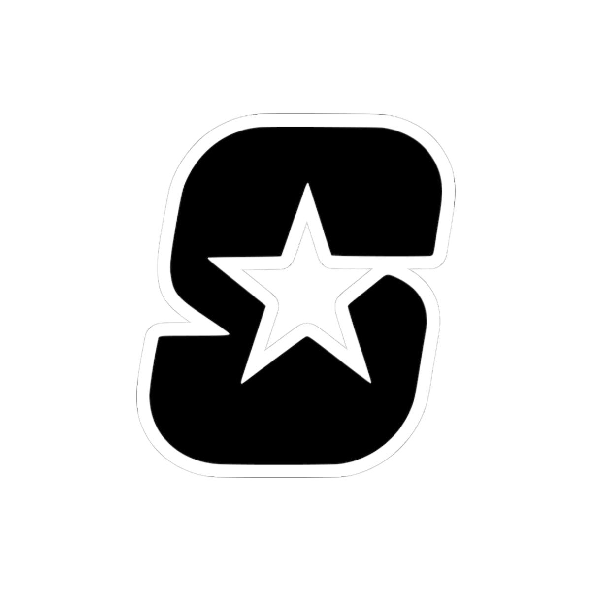 "S" Star Logo Die Cut Sticker