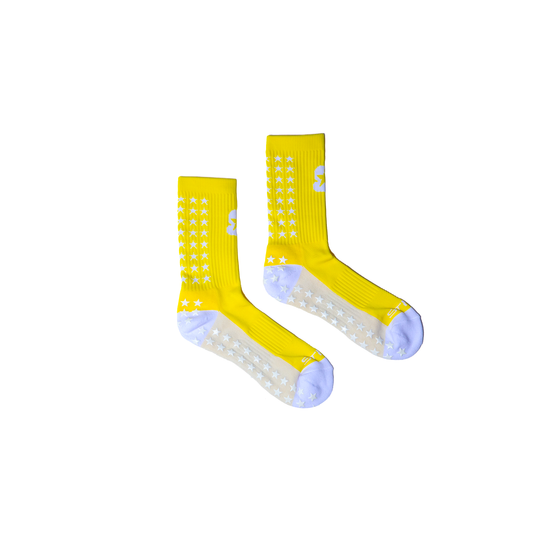 Yellow STRDA STAR Grip Socks
