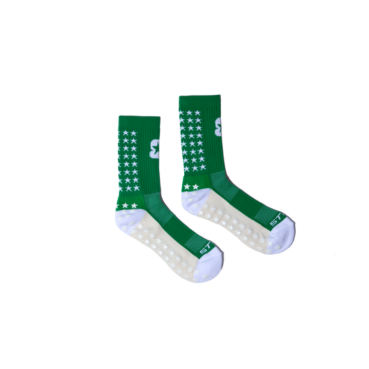 Green STRDA STAR Grip Socks