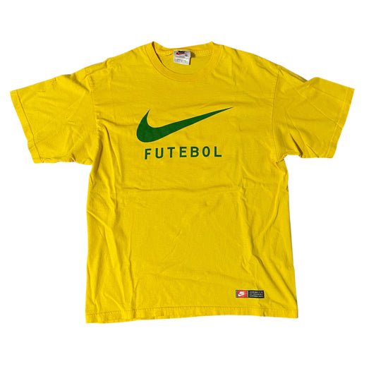 Vintage Nike Swoosh T Shirt Futebol Brasil T Shirt